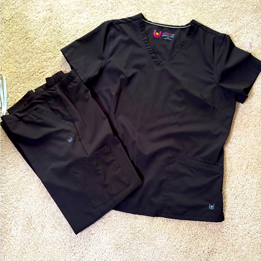 Black Scrub Set